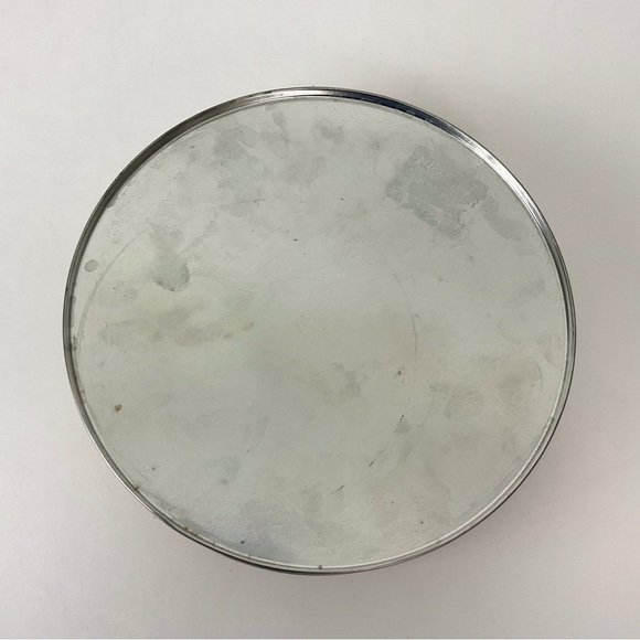 Vintage western cowboy teddy bear decorative storage tin container with lid - Picture 7 of 7